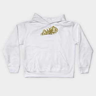 Kentucky and State Goldenrod Kids Hoodie